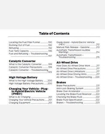ford escape 2021 owners manual